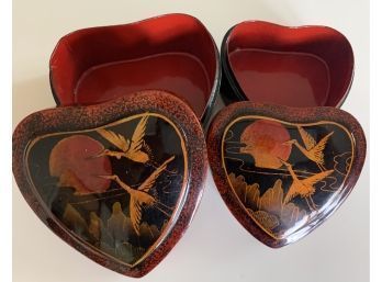 Heart Shaped Nesting Trinket Boxes