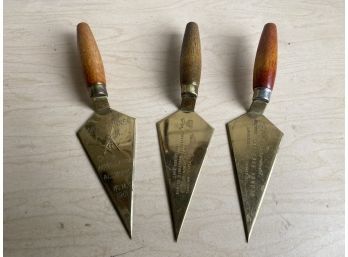 Three Shriners, Mason Award Letter Openers From The 50s 60s