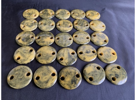 25 Two Hole Swirl Disks #2