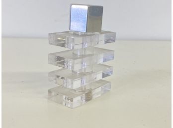 Lucite Stacked Perfume Bottle #2