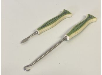 Vintage Button Hook And Cuticle Tools