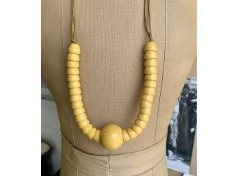 Vintage Plastic Necklace With Cord