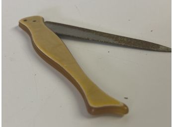 Vintage Nail File In Shape Of Stocking