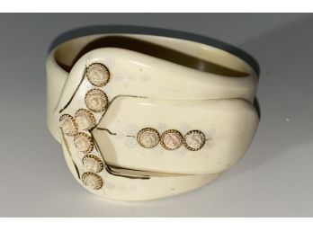 Vintage Celluloid Buckle Bracelet