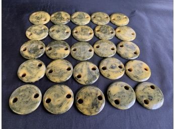 25 Two Hole Swirl Disks #2