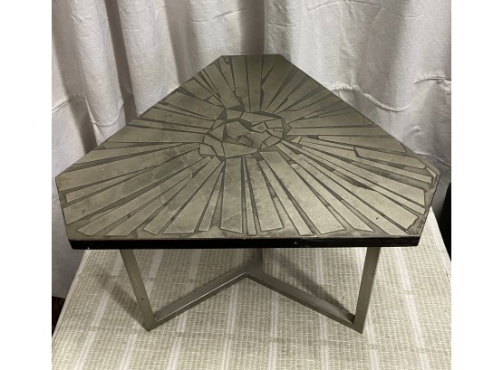 G. Urso Brutalist Syle End Table Made In Italy