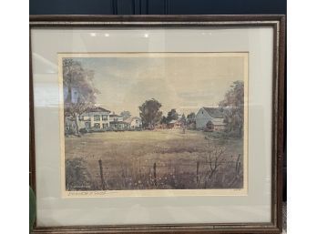 Fabulous Signed And Numbered Watercolor, Ellsworth P. Smith