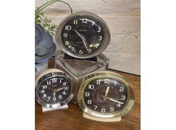 Vintage Wind Up Alarm Clocks