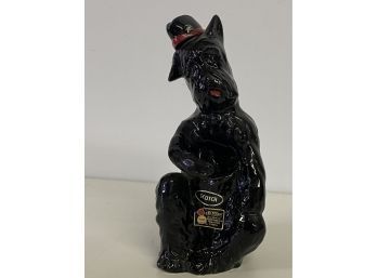 Vintage Hickok Ceramic Scotch Dog Holds Shot Glass Made In Japan