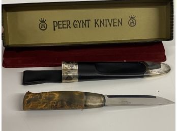 David Andersen Norway Peer Gynt Kniven Knife With Sheath In Original Box
