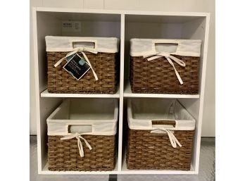 Cubby Shelving With Baskets