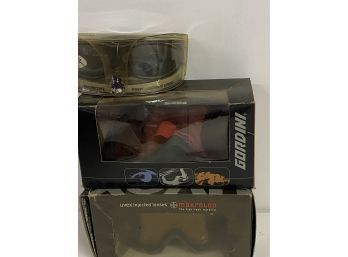 Three Goggles For Ski And Motorcycle