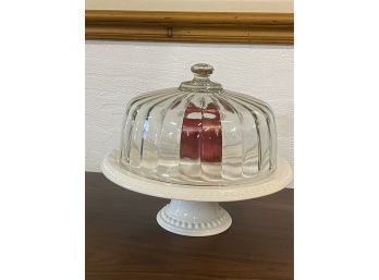 Lovely Cake Stand With Glass Lid