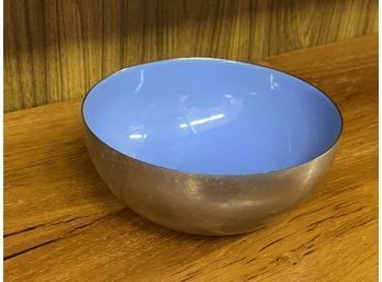 Rare Catherineholm Periwinkle Enamel And Stainless SteeleBowl 5 1/2 Inch