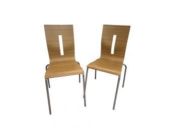 Designer Allermuir SCOOP Stackable Chair, High End. Set Of 2