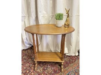 Wooden Oval Side Table  #2