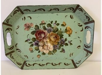 Hand Painted Serving Tray From Fine Arts Studio Phila. PA 19 X 13 Inches