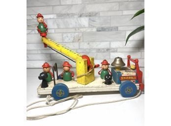 Vintage Fisher Price Little People 'SNORKY' Fire Engine. #168