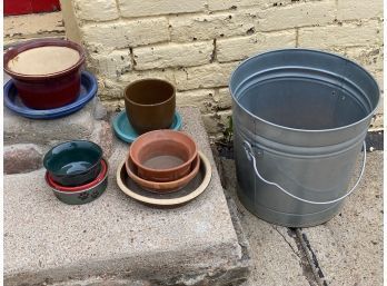 Garden Pot And Bucket Lot