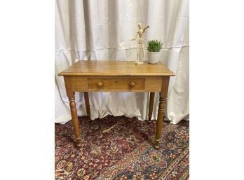 Antique Small Table Or Desk With Drawer As Is