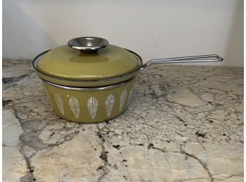 Vintage Catherineholm MCM Sauce Pan With Lotus Design