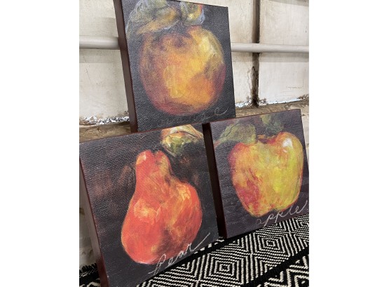 Set Of 3 Artist ( Etienne) Rendered Canvas Prints From Paragon Picture Gallery