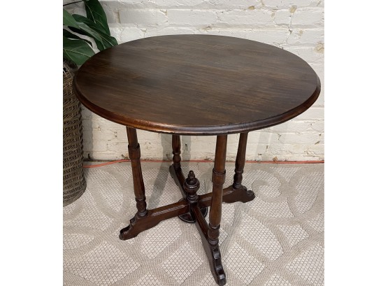Antique Vintager All Wood Side Table Great Carved/shaped Wood In Excellent Vintage Condition