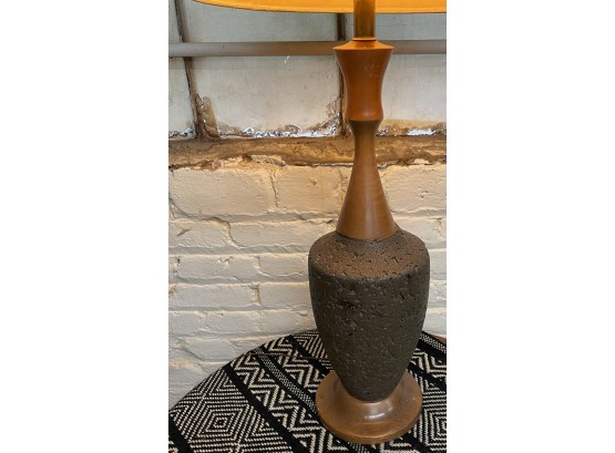 Truly Amazing Mid Century  Modern Very Large Cork Style Lamp