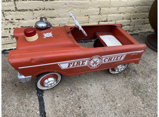 Vintage Fire Chief Peddle Car