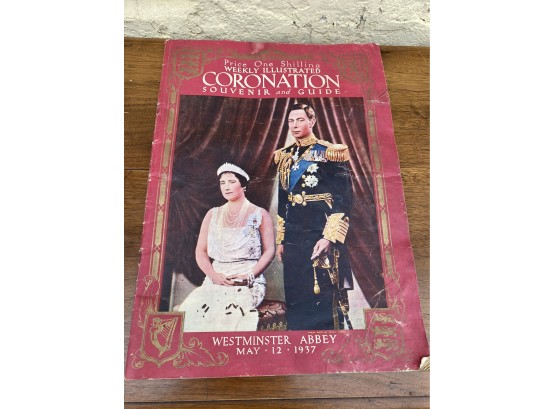 Original 1937  Coronation Catalog Of King George VI And Queen Elizabeth