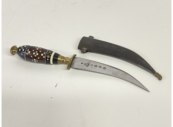 12 Inch Tribal Knife In Sheath