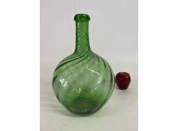 Vintage Large Swirl Bottle Almost 13 Inches Tall