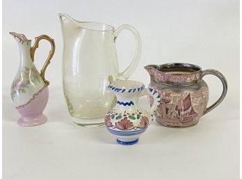 Mid Century Ferrera Wedgwood Pitcher And Three More Miniatures