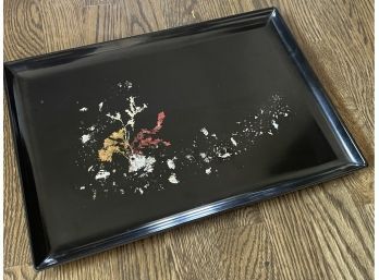 Mid Century Modern COUROC Tray, Abalone, Coral And Seaweed