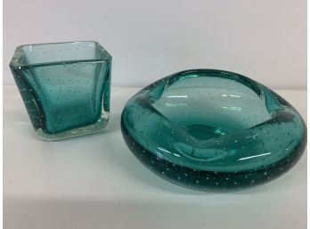 Lovely Murano Style Blue/ TealGlass Pieces
