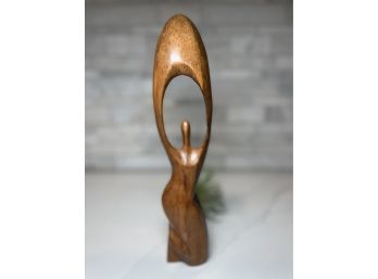 Fabulous Mid Century Modern Inspired Wood Carved Figurine