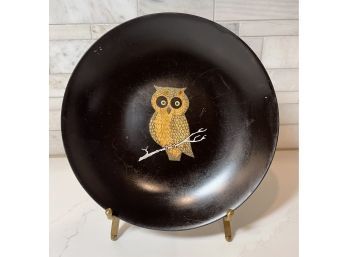 Vintage Mid Century Modern OWL Couroc Bowl 7.75 Inches