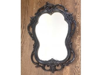 Vintage Ornate Mirror With Chippy Paint And Charm