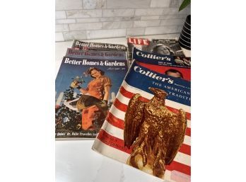 Vintage/Antique Magazines, A Blast From The Past, Colliers, Life And B H And Gardens
