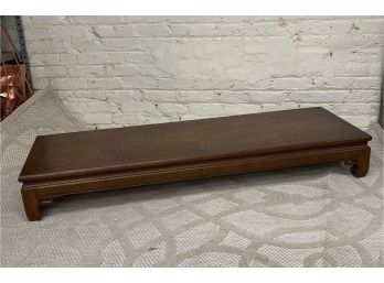 Gorgeous Long And Low Asian Burled Wood Coffee Table.