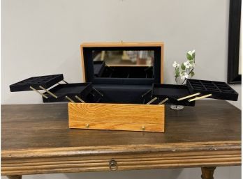 Lori Greiner, Fabulous Classy And Large Hardwood Jewelry Box With Glossy Finish