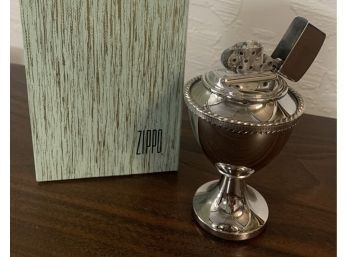 Vintage Zippo Corinthian Table Lighter With Original Box