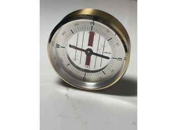 A Very Bright And Shiny German Made Desktop Compass