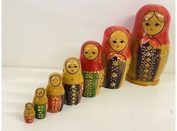 Seven Russian Nesting Dolls