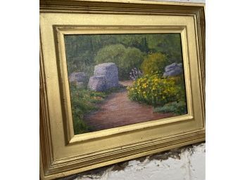 Original Oil Painting, 'Garden Path' By Lynn Simonson