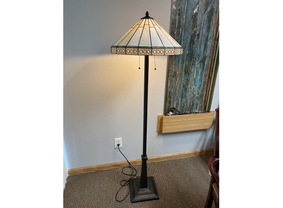 Heavy Stained Glass Floor Lamp