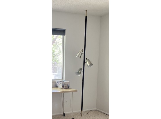 Mid Century Pole Lamp, Needs Third Lamp Insert But 2 Work