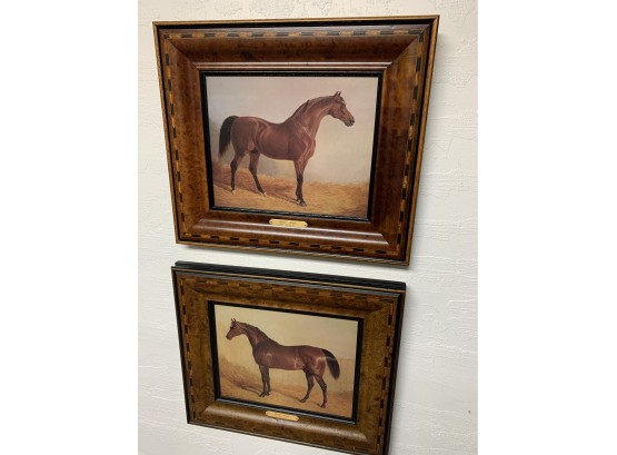 Ben Herring Sr. Stable Mates  Framed Art Work  Approx. 18.5 X 14 Inches Each