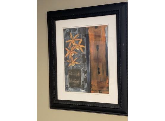 Contemporary Still Life Art Piece, Matted And Framed With Glass