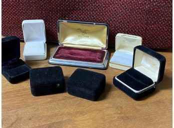 Waltham Vintage Watch Case And Six Vintage Ring Cases